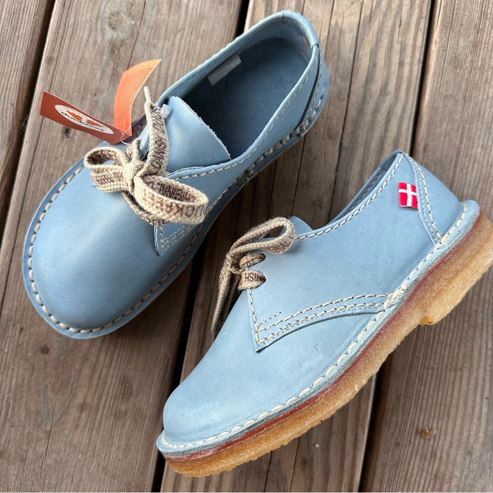 Duckfeet Jylland Jeans Derby Shoe Lace Tie Blue 36